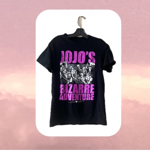 🍭 3/$20 jojo’s bizarre adventure • 🎉rare🎉  anime black oversized tshirt - Picture 3 of 13